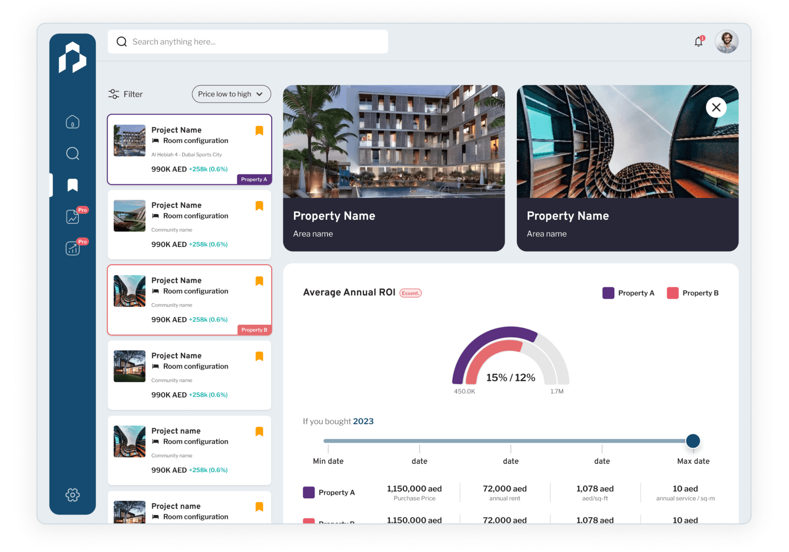 Watchlist and compare - Image
